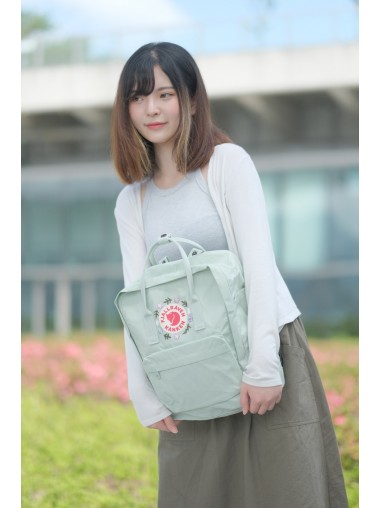 Fjallraven Kanken –  Mint Green / Sakura and Leaf 